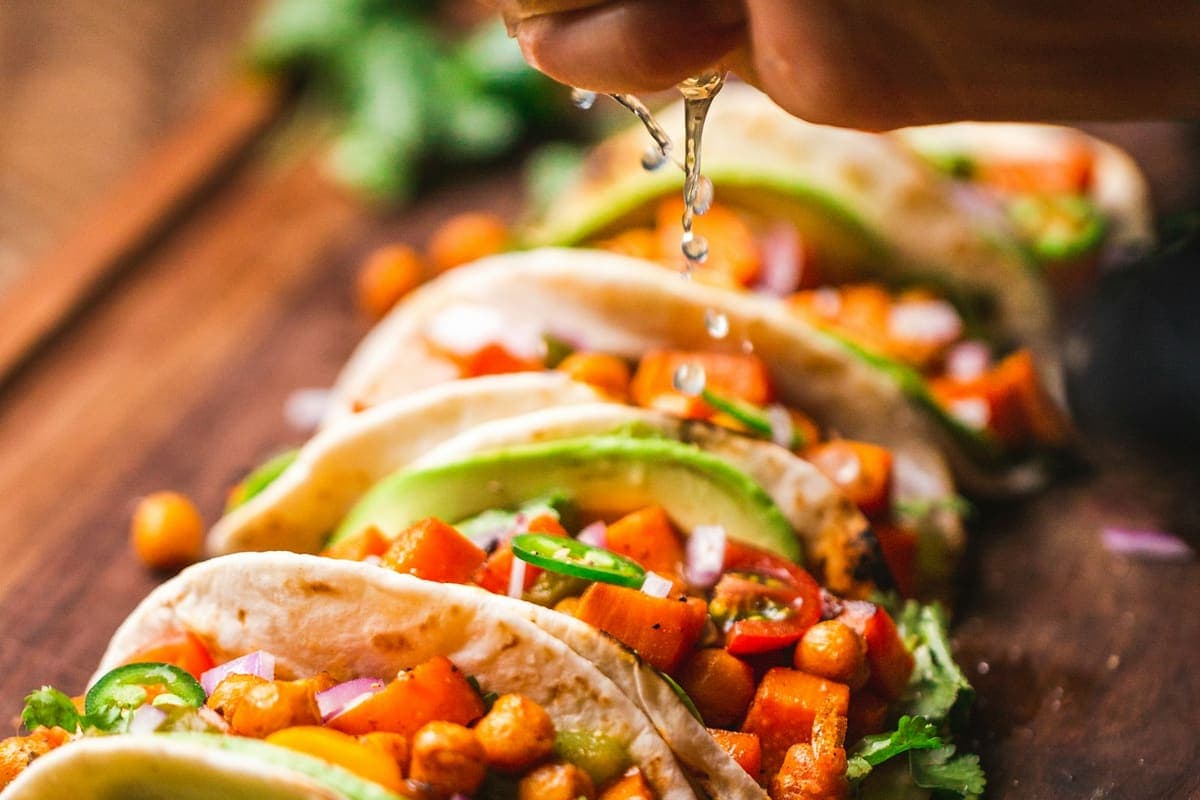 Taco's met vegetarisch gehakt